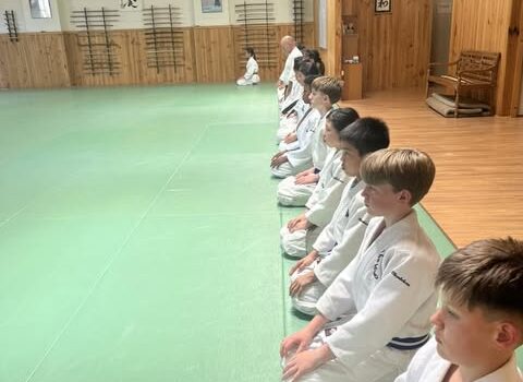 Group of kids are doing Martial Arts