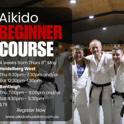 Aikido Shudokan Beginners Course Poster