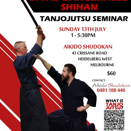 Uchida Ryu Tanjojutsu Seminar with David Dangerfield Shihan Poster